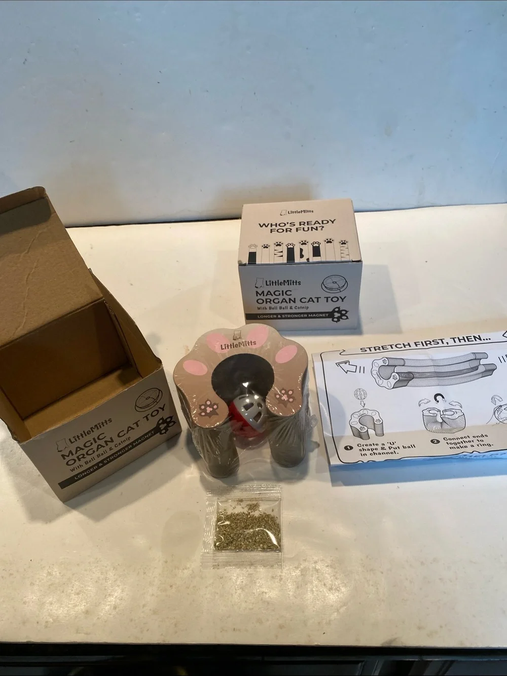 NIB Little Mitts Magic Organ Cat Toy